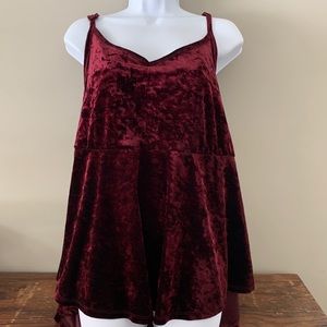 Torrid tank top Size 1 red velvet